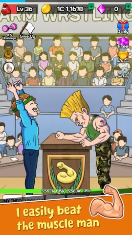 Arm Wrestling Clicker Game для Android — скриншот 4