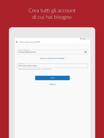 Aruba OTP для Android — скриншот 4