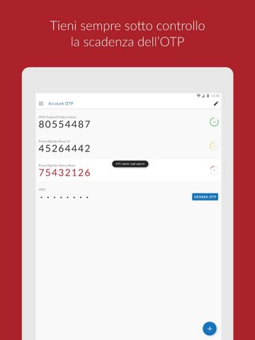 Aruba OTP для Android — скриншот 5
