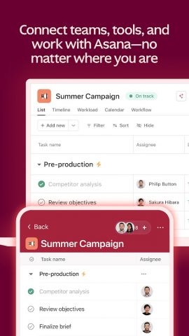 Asana: работа в одном месте — скриншот 1