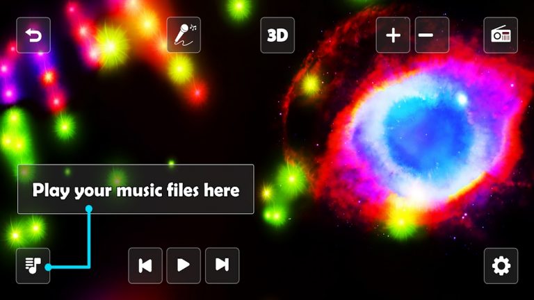 Astral 3D FX Music Visualizer для Android — скриншот 2