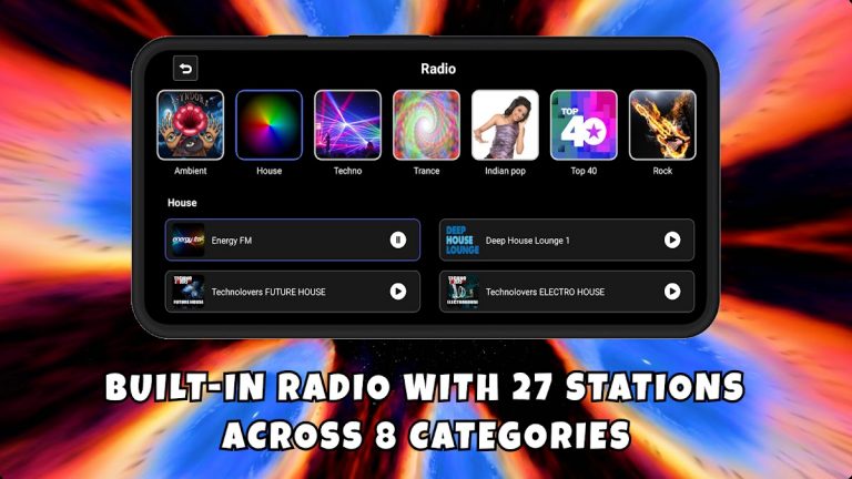 Astral 3D FX Music Visualizer для Android — скриншот 3