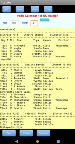 AstroPro для Android — скриншот 3