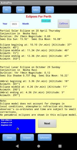 AstroPro для Android — скриншот 5