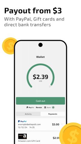 AttaPoll Surveys: Earn Money для Android — скриншот 4