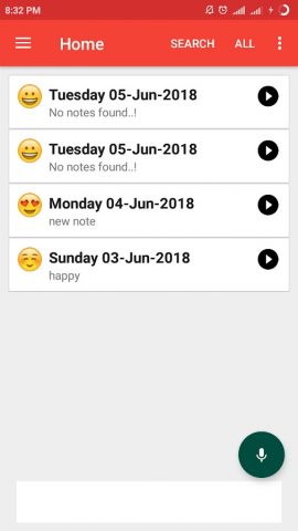 Audio Diary Free для Android — скриншот 1