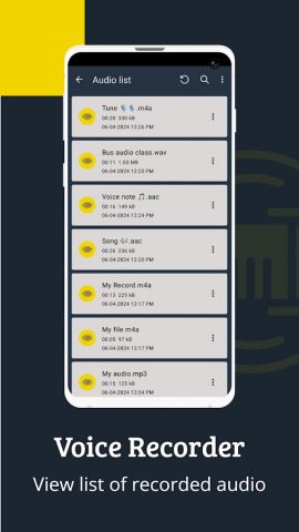 Audio Recorder для Android — скриншот 4