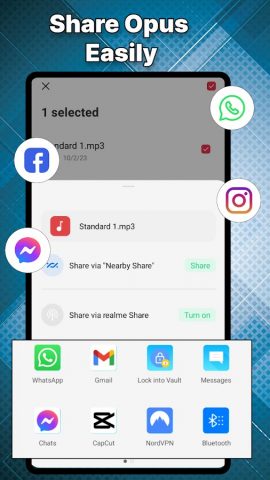 Аудиоплеер Опус для Android — скриншот 4