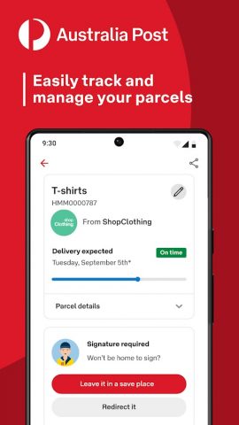 Australia Post для Android — скриншот 1