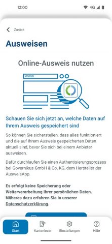 AusweisApp Bund для Android — скриншот 3