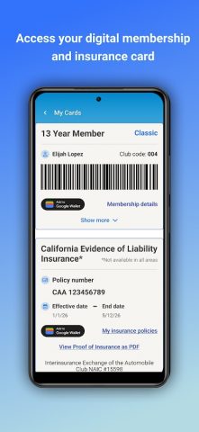 AAA Auto Club для Android — скриншот 3
