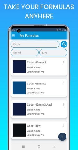 Automotive Color Matching для Android — скриншот 1