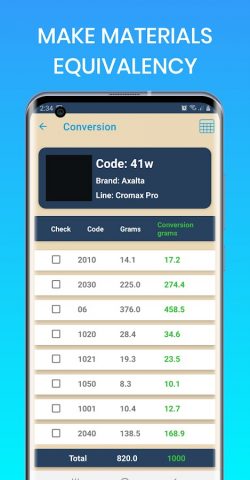 Automotive Color Matching для Android — скриншот 2