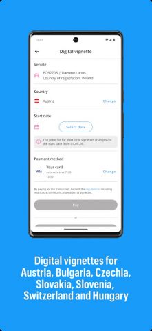 Autopay. Vignettes, motorways для Android — скриншот 3