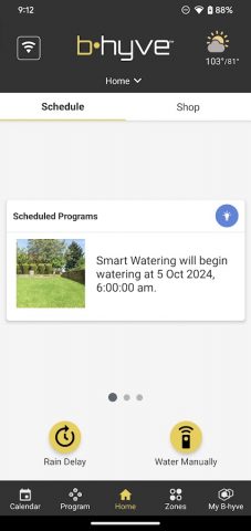 B-hyve для Android — скриншот 1