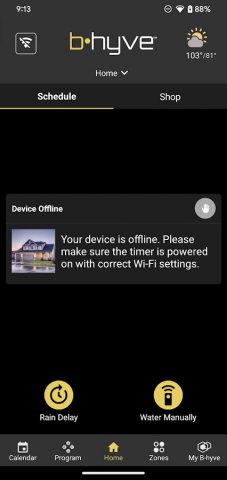 B-hyve для Android — скриншот 2