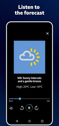 BBC Weather для Android — скриншот 3