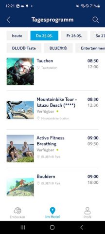 BLUE App для Android — скриншот 5