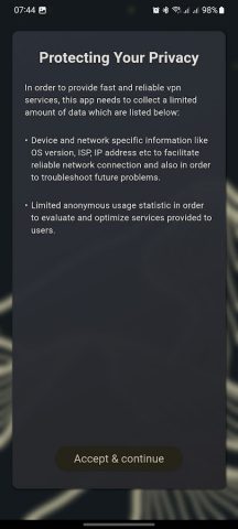 BPN Fast для Android — скриншот 1