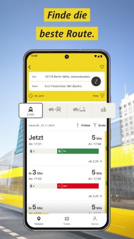 BVG Fahrinfo: Routenplaner для Android — скриншот 2