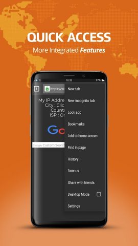 BXE Browser: Fast and Reliable для Android — скриншот 3