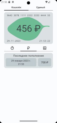 Баланс Подорожника и Тройки для Android — скриншот 2