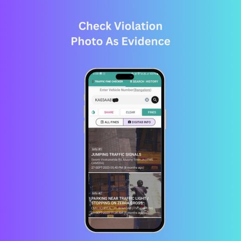 Bangalore Traffic -Check Fines для Android — скриншот 3