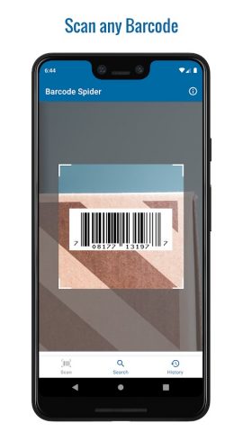 Barcode Spider: Scanner для Android — скриншот 1
