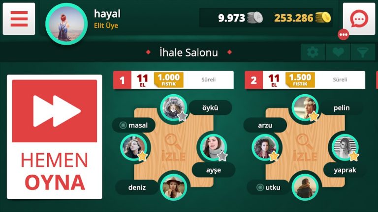 Batak: Eşli ve İhaleli для Android — скриншот 4