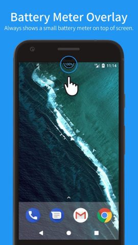 Battery Meter Overlay для Android — скриншот 1