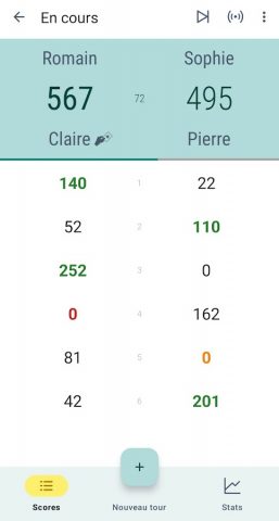 Belote Score для Android — скриншот 1