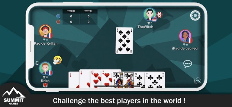 Belote online для Android — скриншот 1