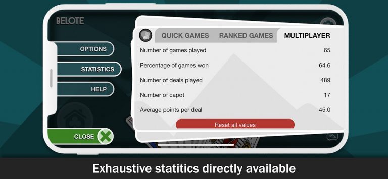 Belote online для Android — скриншот 4