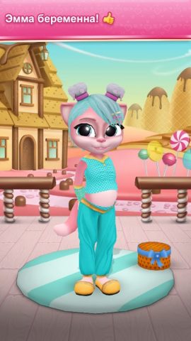 Беременная Кошка Эмма для Android — скриншот 1