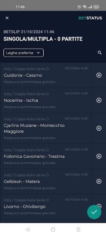 BetStatus — My Bet Slip Live для Android — скриншот 3