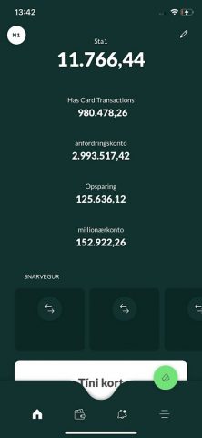 Betri Banki (Netbanki) для Android — скриншот 1