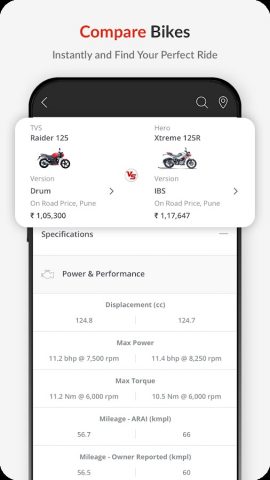 BikeWale- Bikes & Two Wheelers для Android — скриншот 4