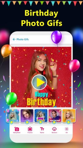 Happy Birthday Photo Frame для Android — скриншот 4