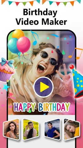 Birthday Video Maker with Song для Android — скриншот 3