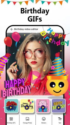 Birthday Video Maker with Song для Android — скриншот 4