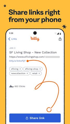 Bitly: Link Shortener для Android — скриншот 3