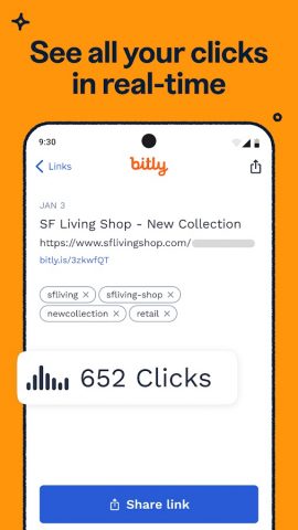 Bitly: Link Shortener для Android — скриншот 4