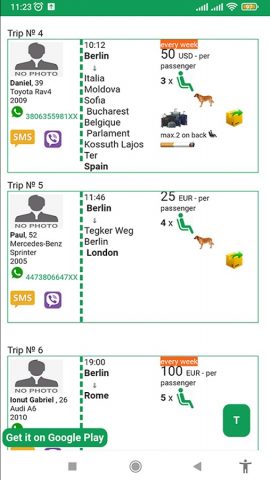 Blablacar: Блаблакар Попутчики для Android — скриншот 4
