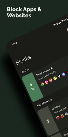 Block — App & Site Blocker для Android — скриншот 1