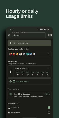 Block — App & Site Blocker для Android — скриншот 5