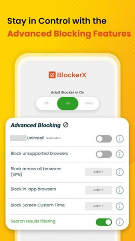 BlockerX: Porn Blocker для Android — скриншот 3