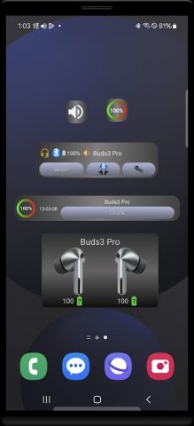 Bluetooth audio widget battery для Android — скриншот 2