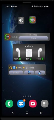 Bluetooth audio widget battery для Android — скриншот 5