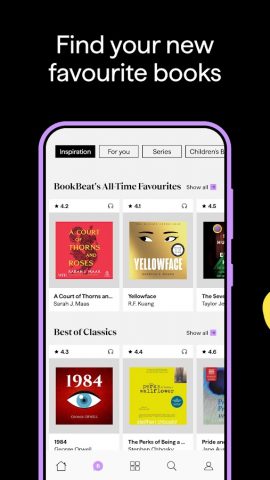BookBeat Audiobooks & E-books для Android — скриншот 3