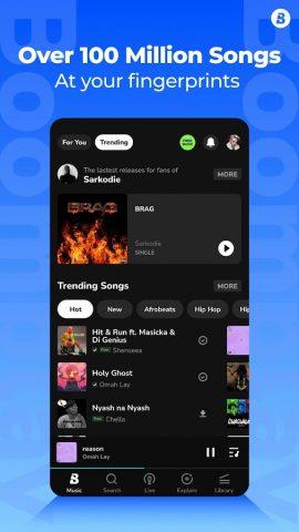 Boomplay — Download Music MP3 для Android — скриншот 1